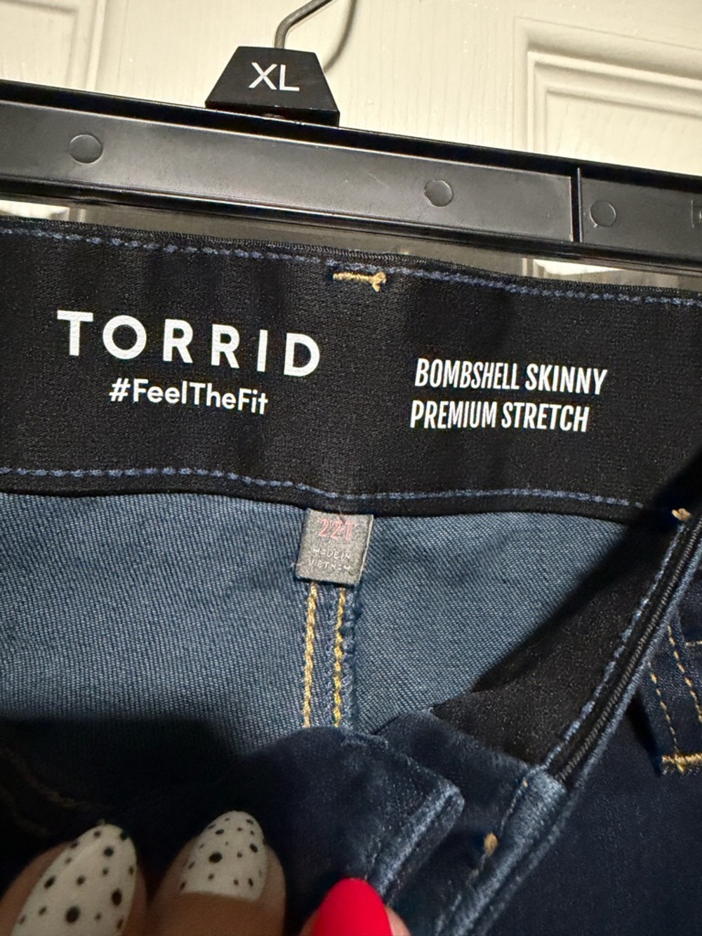 torrid Dark Blue Bombshell Skinny Premium Stretch Jeans
